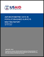 cover of USAID Anthropometric meeting report