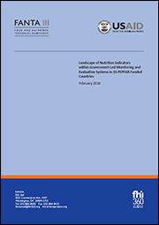 cover of Landscape of Nutrition Indicators