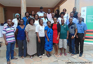 People posing for a group photo