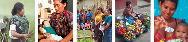 images of people with food in Guatemala