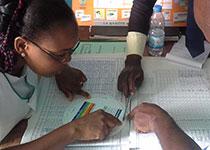 Training on the use of the BMI wheel to assess nutritional status in Côte d’ivoire.