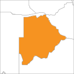 map of Botswana