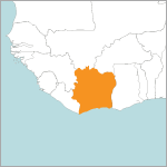 map of Côte d'Ivoire