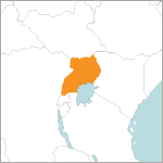 map of uganda